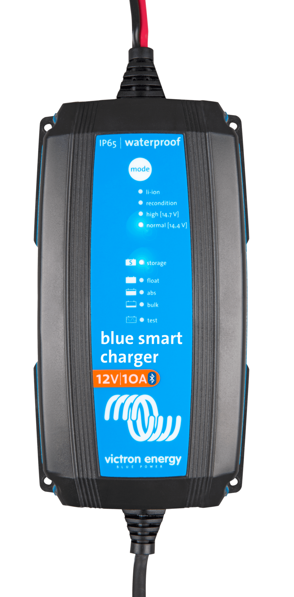 blue-smart-charger-12v-10a-top Victron Akü Şarj Cihazı Blue Smart IP65 12V 10A Battery Charger + DC Connector (BPC121031064R) - Görsel 1