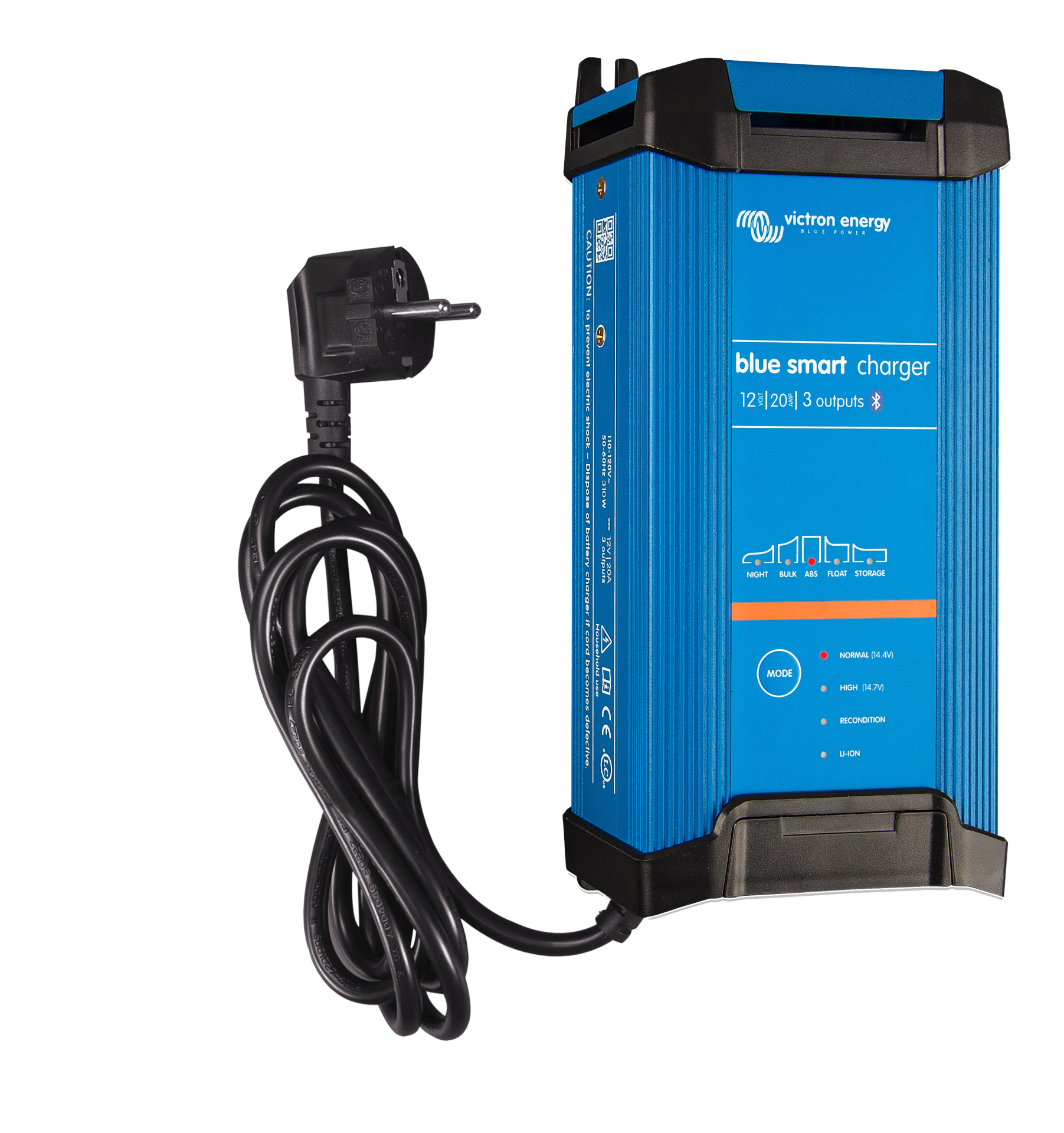 blue-smart-ip22-charger-12v-20a-3-230v Victron 12V 20A Battery Charger (BPC122044002) - Görsel 1
