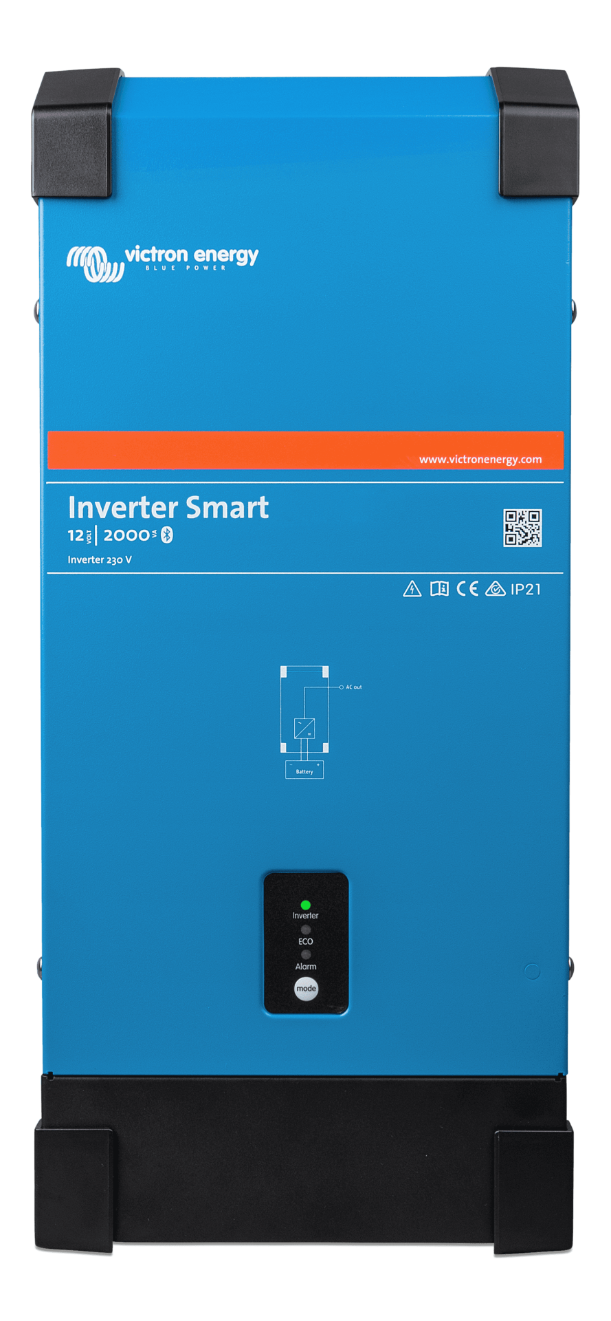 inverter-2012v-202000va-20smart-20-28front-29 Victron Energy Phoenix Smart 12/2000 1600W Tam Sinüs İnvertör (PIN122201000) - Görsel 1
