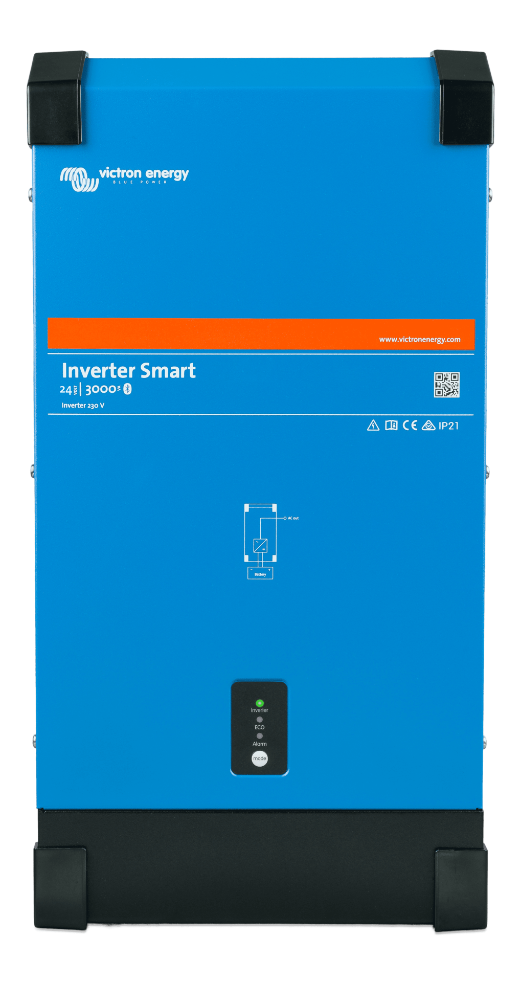 inverter-2024v-203000va-20smart-20-28front-29 Victron Tam Sinüs İnvertör Phoenix Smart 24/3000 Pure Sine Wave Inverter (PIN242300000) - Görsel 1