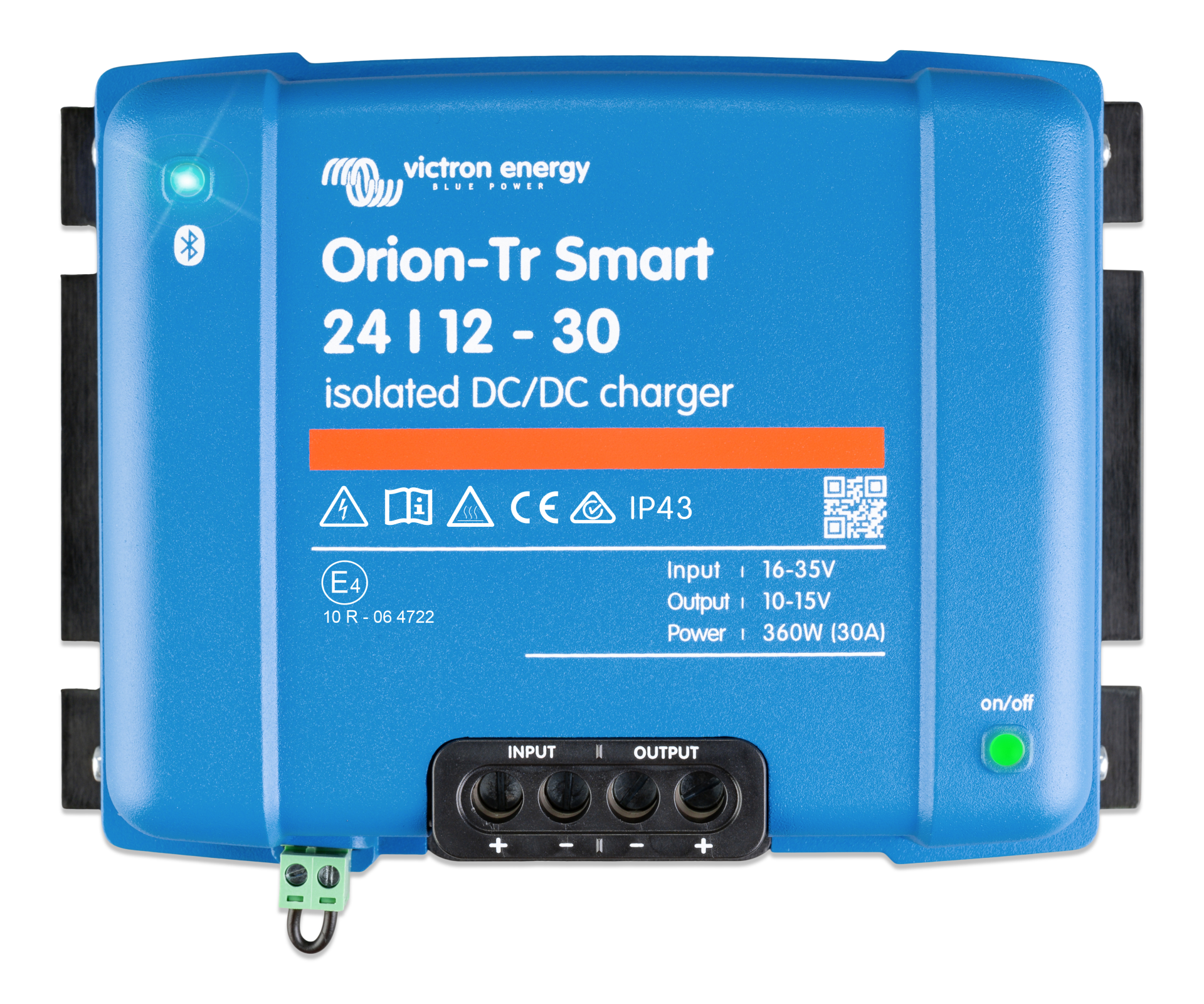 ori241236120-orion-tr-smart-24-12-30a-360w-isolated-top Victron DC-DC Akü Şarj Cihazı İzole Akıllı Orion-Tr Smart Isolated 24/12 30A Battery Charger (ORI241236120) - Görsel 1