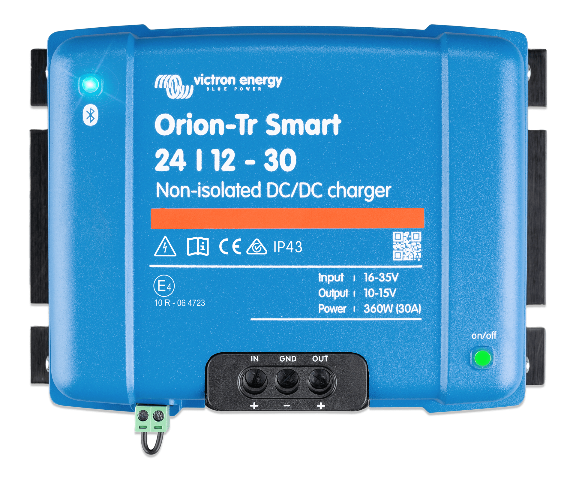 ori241236140-orion-tr-20smart-2024-12-30a-20-28360w-29-20non-isol-20-28front-29 Victron DC-DC Akü Şarj Cihazı İzolasyonsuz Akıllı Orion-Tr Smart Non-isolated 24/12 30A Battery Charger (ORI241236140) - Görsel 1