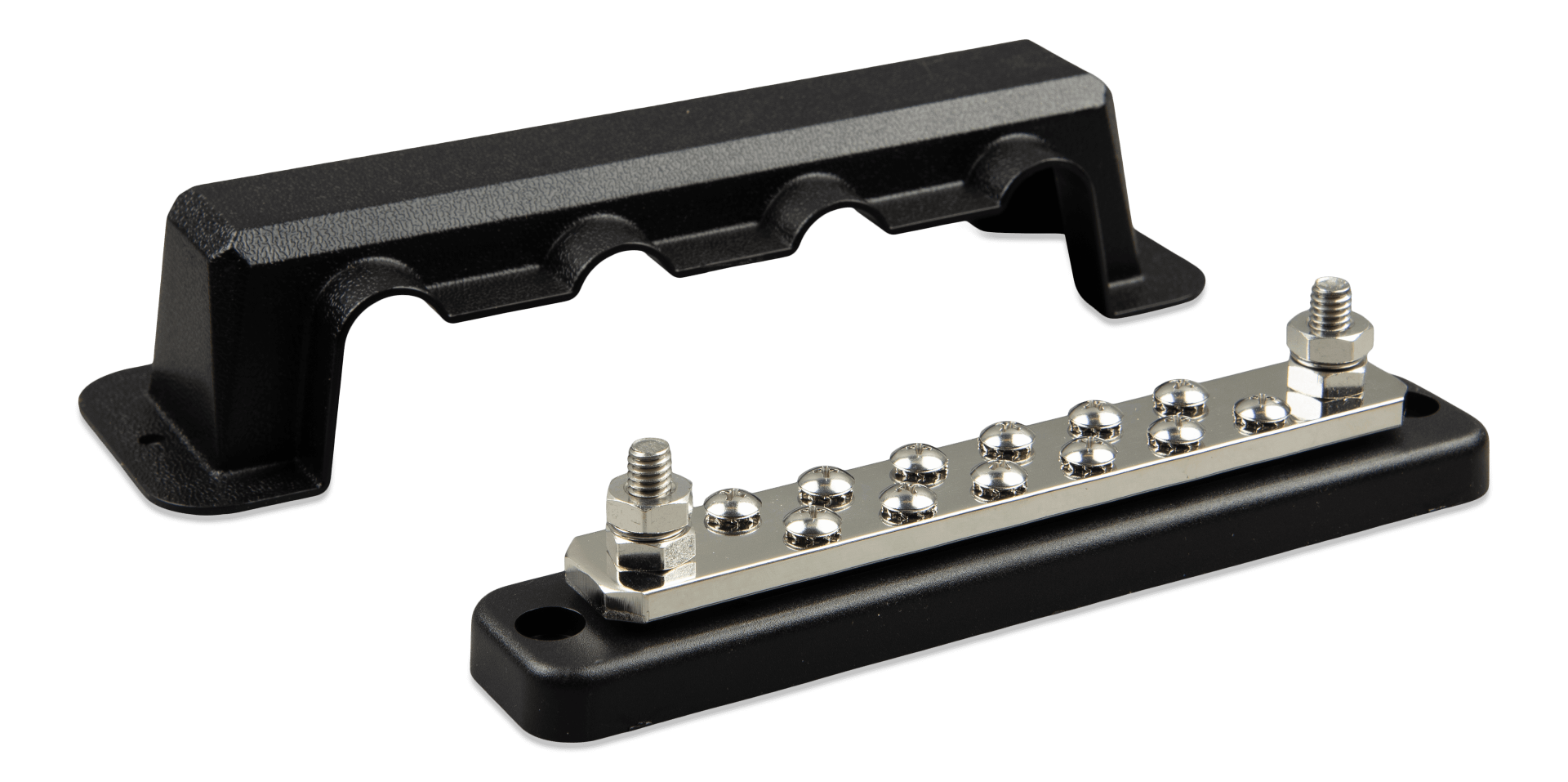 victron-busbar-250a-4p-cover-vbb125040010 Victron Bara Busbar 250A 4P + ABS Cover (VBB125040010) - Görsel 1