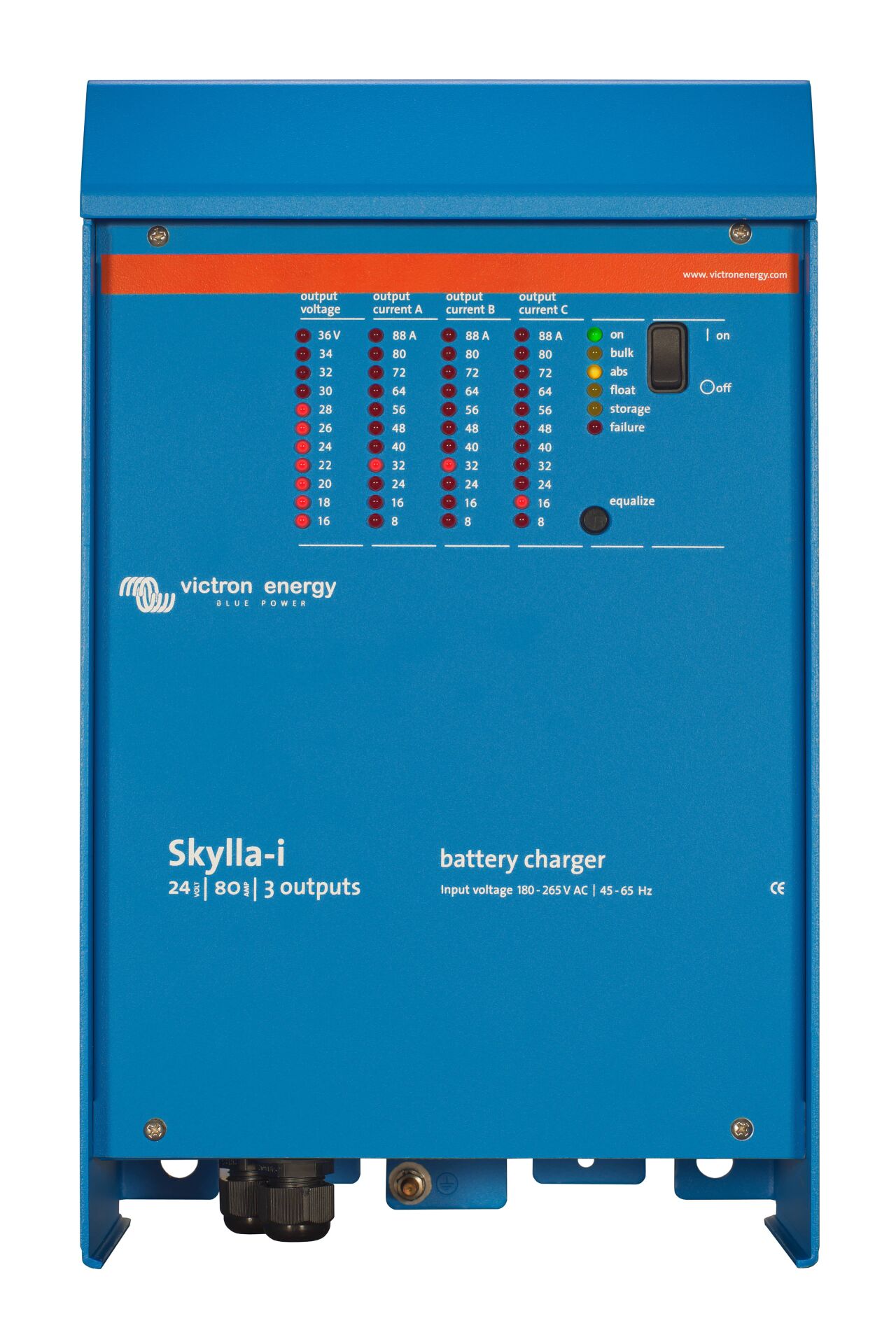 victron-skylla-i-2480-3-230v-ski024080002 Victron Akü Şarj Cihazı Skylla-i 24V 80A 230V Battery Charger (3 çıkış) (SKI024080002) - Görsel 1